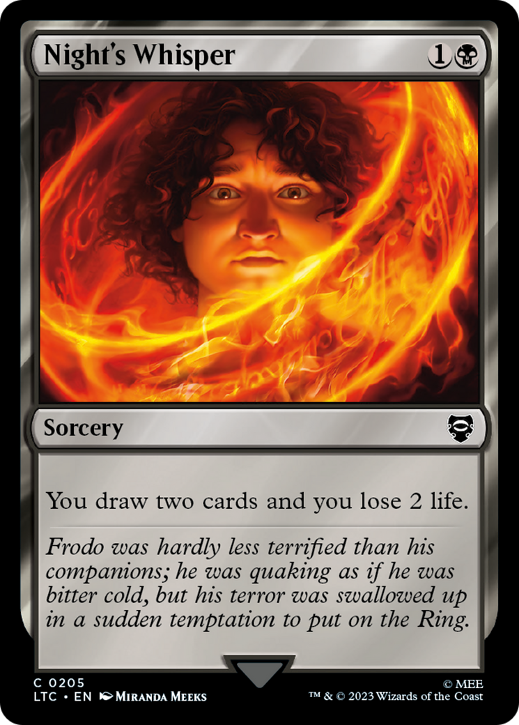 Night's Whisper (LTC-205) [Tales of Middle-earth Commander] MTG Single Wizards of the Coast