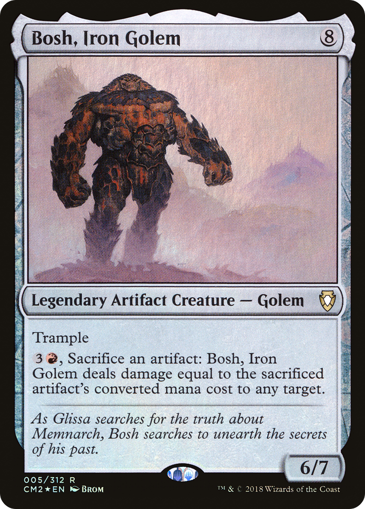 Bosh, Iron Golem (CM2-005) [Commander Anthology Volume II] Foil MTG Single Wizards of the Coast