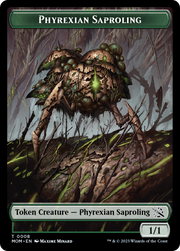 First Mate Ragavan // Phyrexian Saproling Double-Sided Token [Tokens] March of the Machine Tokens MTG Single Magic: The Gathering