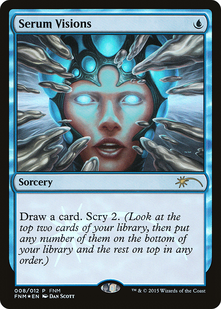 Serum Visions (FNM-008) [Misc] Friday Night Magic 2015 Foil MTG Single Wizards of the Coast