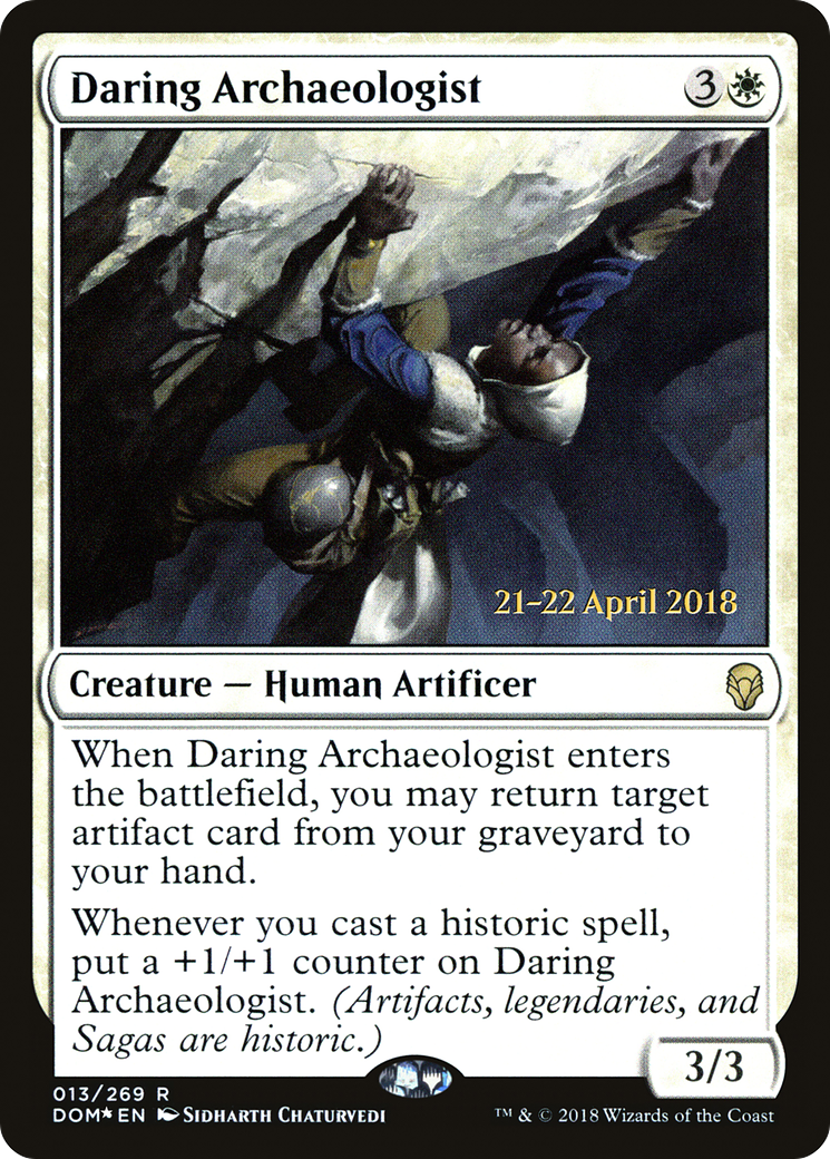 Daring Archaeologist (PRE-013) [Dominaria Promos] Foil MTG Single Wizards of the Coast