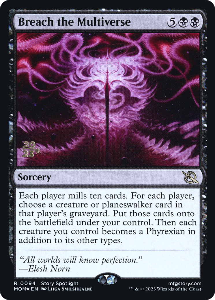 Breach the Multiverse (PRE-094) [March of the Machine Promos] Foil MTG Single Wizards of the Coast