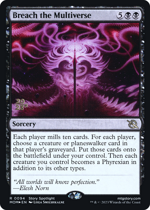 Breach the Multiverse (PRE-094) [March of the Machine Promos] Foil MTG Single Wizards of the Coast