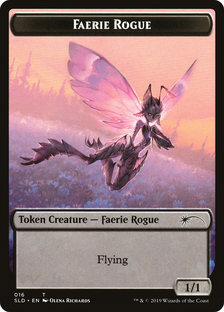 Faerie Rogue Token (016) (SLD-016) [Secret Lair] Drop MTG Single Wizards of the Coast