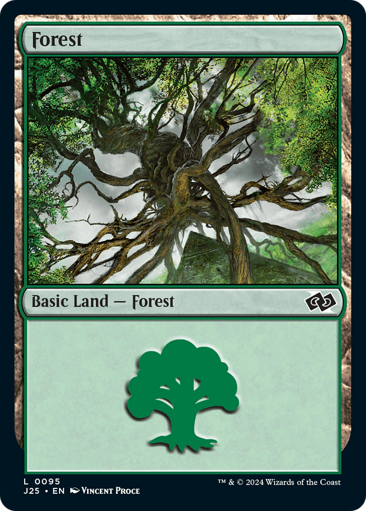 Forest (0095) (J25-095) [Foundations Jumpstart] MTG Single Wizards of the Coast