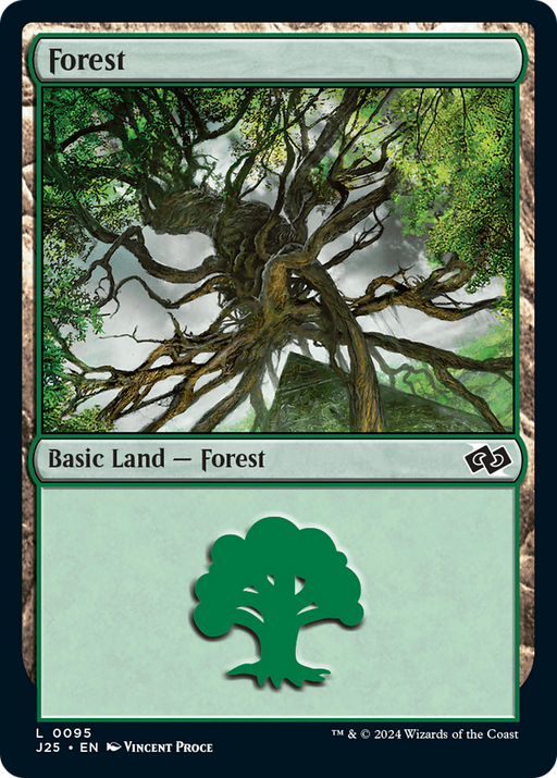 Forest (0095) (J25-095) [Foundations Jumpstart] MTG Single Wizards of the Coast