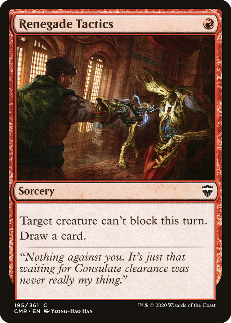 Renegade Tactics (CMR-195) [Commander Legends] MTG Single Wizards of the Coast