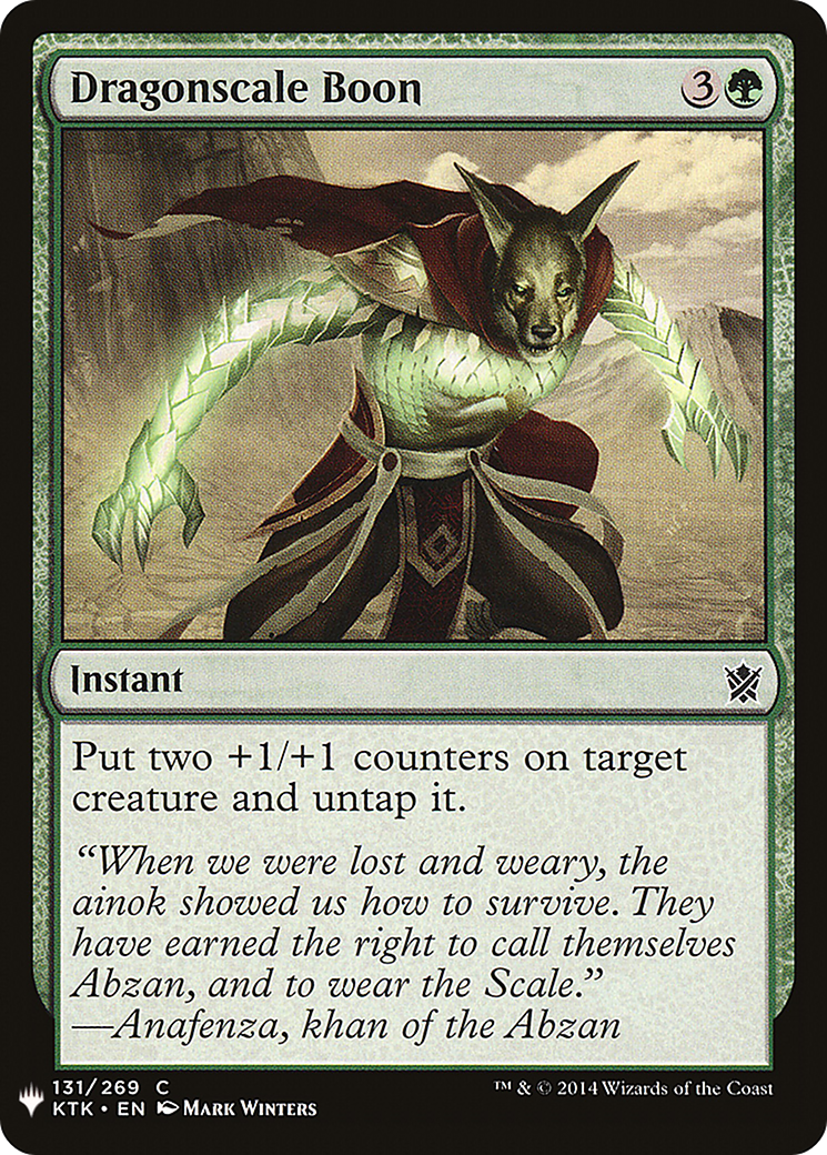Dragonscale Boon (LIST-KTK-131) [Mystery Booster] The List MTG Single Wizards of the Coast