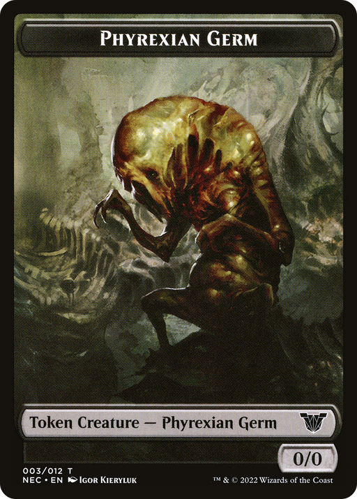 Phyrexian Germ (TNEC-003) [Tokens] Neon Dynasty Commander Tokens Foil MTG Single Wizards of the Coast