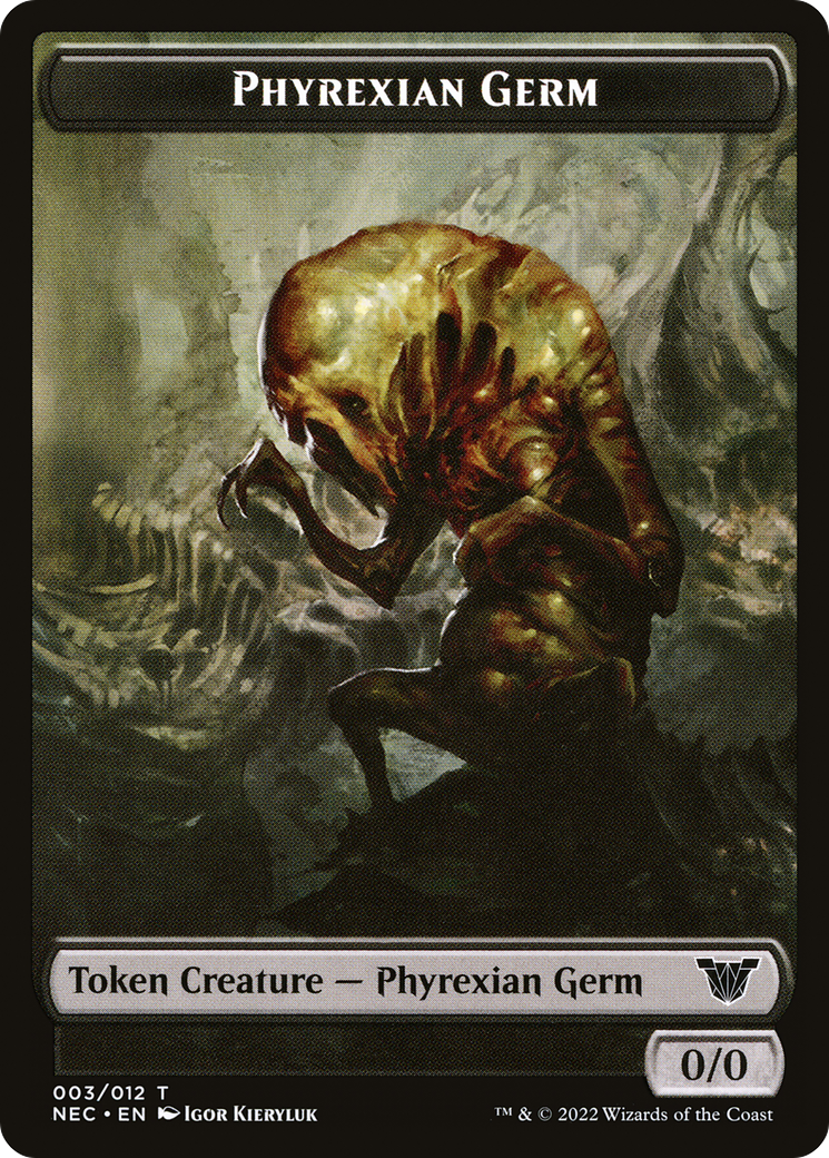 Phyrexian Germ (TNEC-003) [Tokens] Neon Dynasty Commander Tokens MTG Single Wizards of the Coast