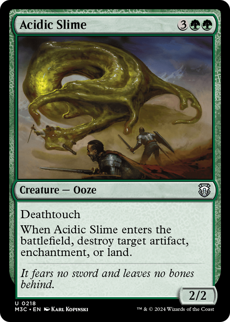 Acidic Slime (M3C-218) [Modern Horizons 3 Commander] MTG Single Wizards of the Coast