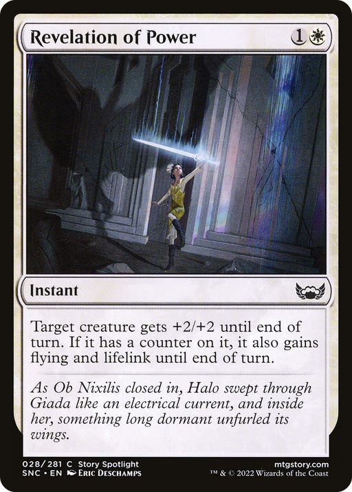 Revelation of Power (SNC-028) [Streets of New Capenna] Foil MTG Single Wizards of the Coast