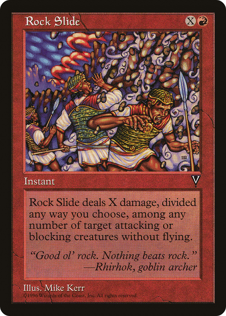Rock Slide (VIS-) [Visions] MTG Single Wizards of the Coast