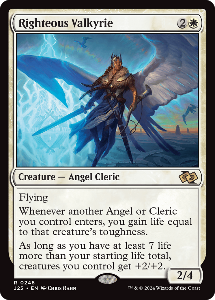Righteous Valkyrie (J25-246) [Foundations Jumpstart] MTG Single Wizards of the Coast
