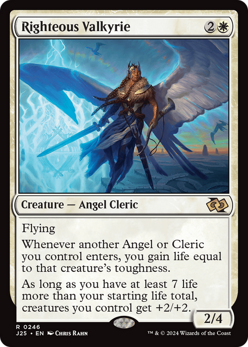 Righteous Valkyrie (J25-246) [Foundations Jumpstart] MTG Single Wizards of the Coast