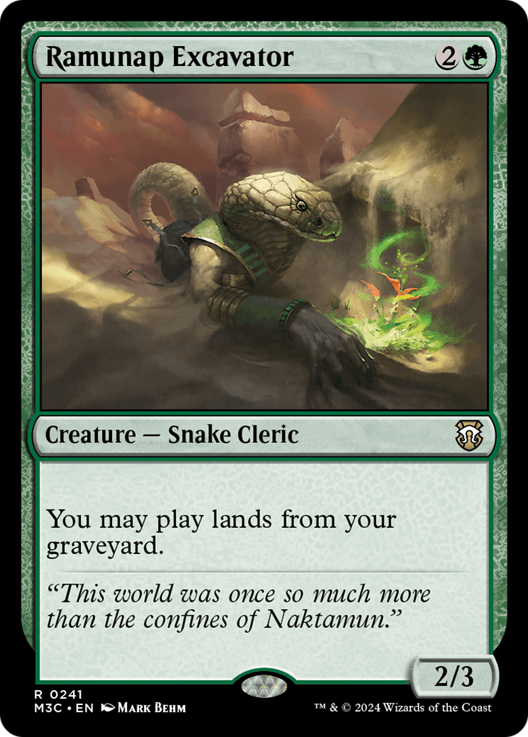 Ramunap Excavator (M3C-241) [Modern Horizons 3 Commander] MTG Single Wizards of the Coast