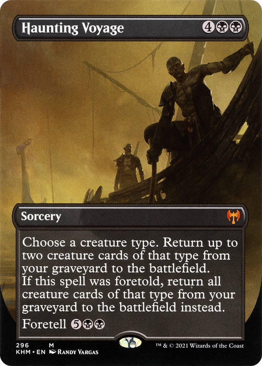 Haunting Voyage (KHM-296) [Kaldheim] (Borderless) MTG Single Wizards of the Coast