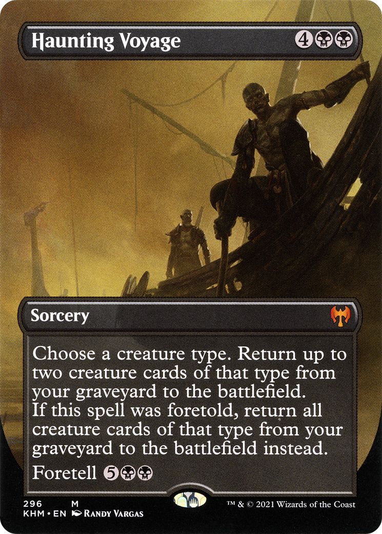 Haunting Voyage (KHM-296) [Kaldheim] (Borderless) Foil MTG Single Wizards of the Coast