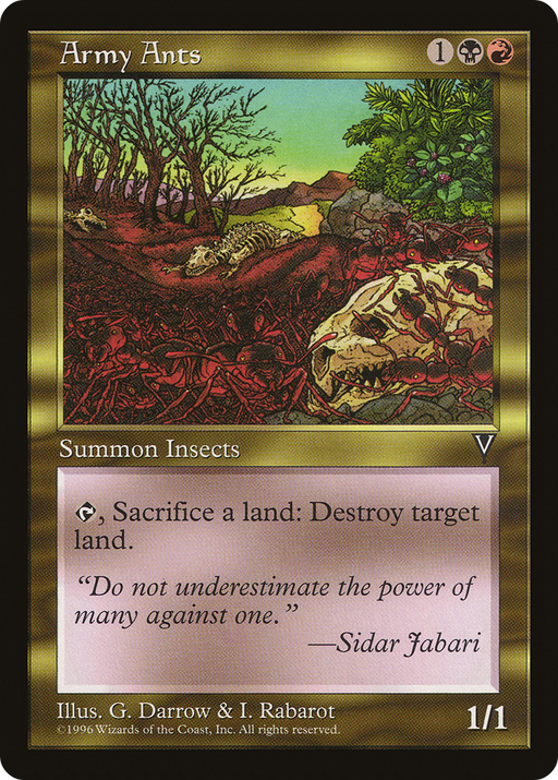 Army Ants (VIS-126) [Visions] MTG Single Wizards of the Coast