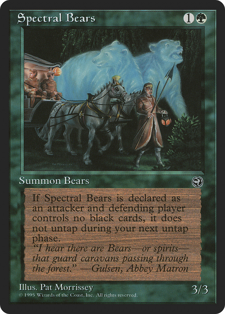 Spectral Bears (HML-098) [Homelands] MTG Single Wizards of the Coast