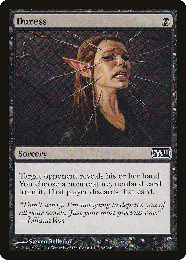 Duress (M11-096) [Magic 2011] Foil MTG Single Wizards of the Coast