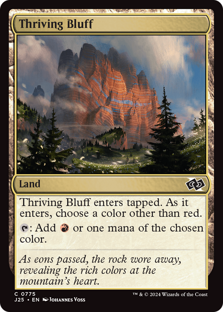 Thriving Bluff (J25-775) [Foundations Jumpstart] MTG Single Wizards of the Coast