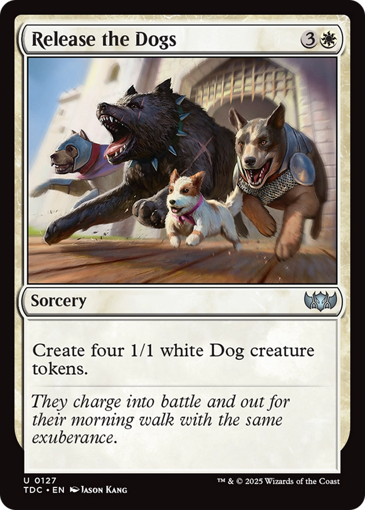 Release the Dogs (TDC-127) [Commander: Tarkir: Dragonstorm] MTG Single Wizards of the Coast