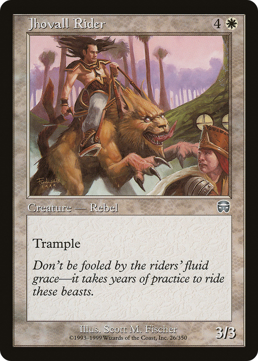 Jhovall Rider (MMQ-026) [Mercadian Masques] MTG Single Wizards of the Coast