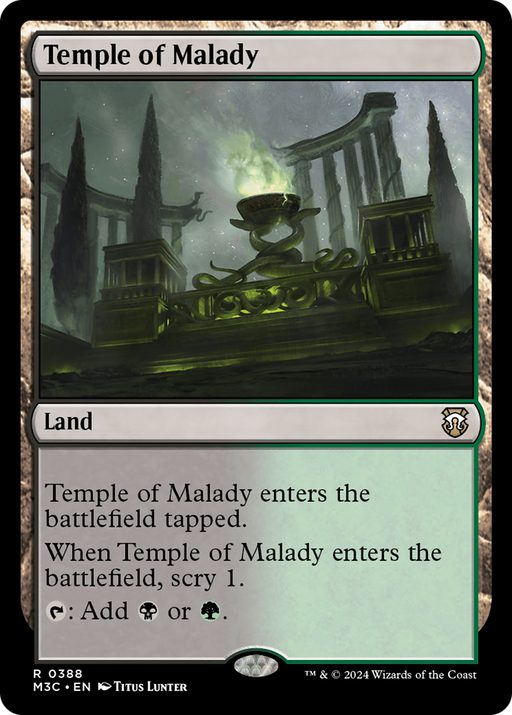 Temple of Malady (M3C-388) [Modern Horizons 3 Commander] MTG Single Wizards of the Coast