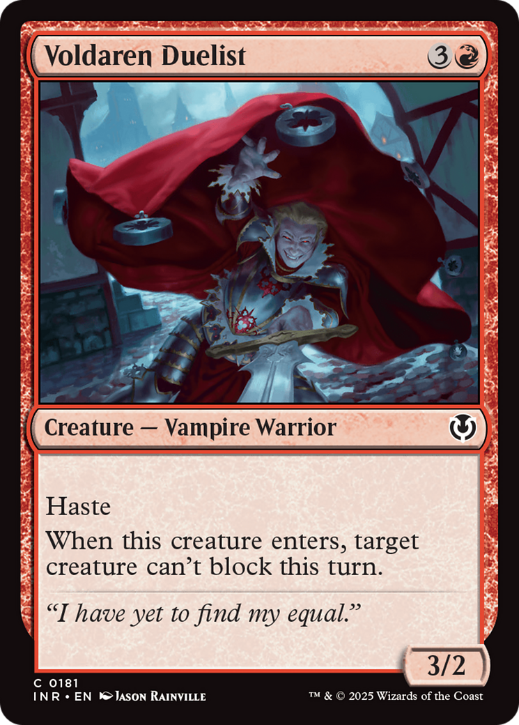 Voldaren Duelist (INR-181) [Innistrad Remastered] Foil MTG Single Wizards of the Coast