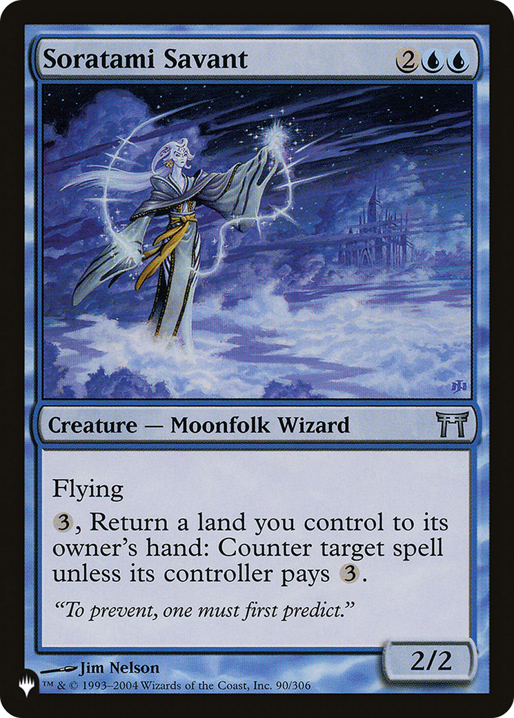 Soratami Savant (LIST-CHK-90) [Mystery Booster] The List MTG Single Wizards of the Coast