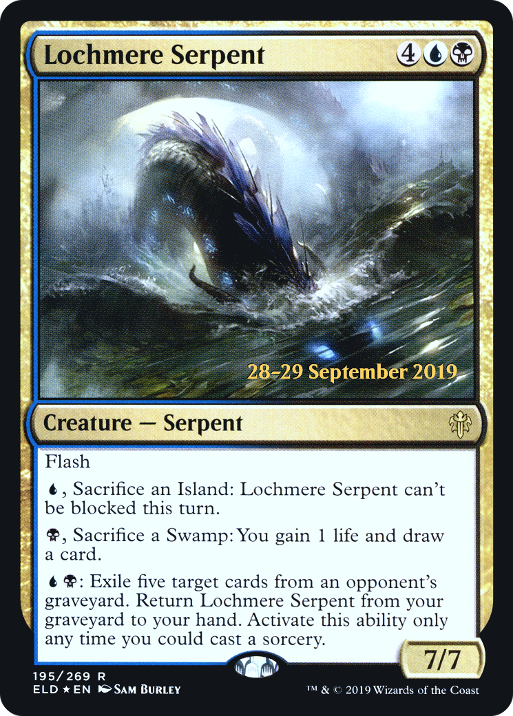Lochmere Serpent (PRE-195S) [Throne of Eldraine Promos] Foil MTG Single Wizards of the Coast