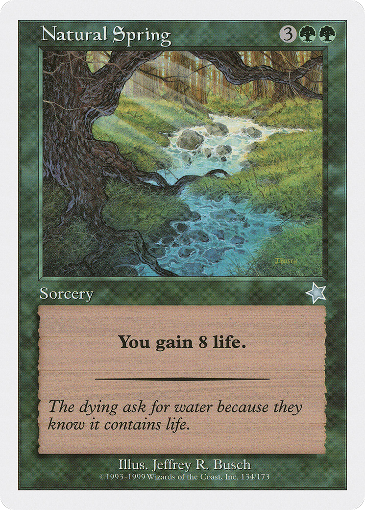 Natural Spring (S99-134) [Misc] Starter 1999 MTG Single Wizards of the Coast