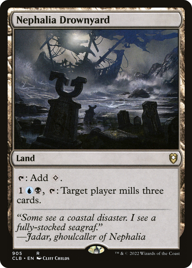 Nephalia Drownyard (CLB-905) [Commander Legends: Battle for Baldur's Gate] MTG Single Wizards of the Coast