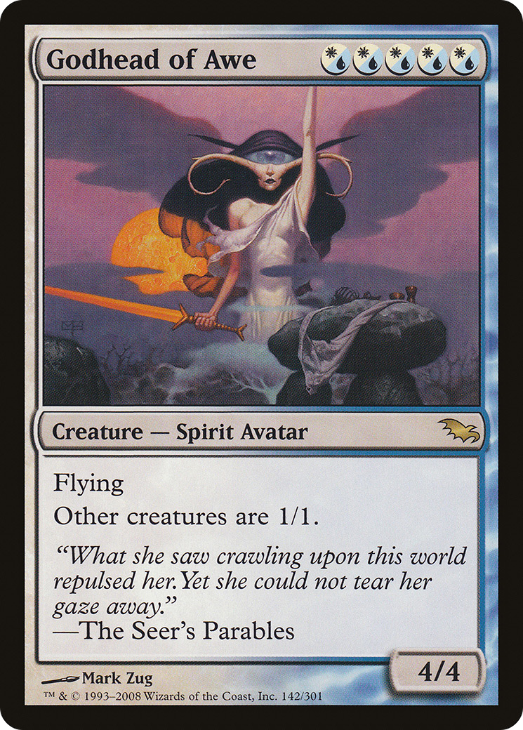 Godhead of Awe (SHM-142) [Shadowmoor] Foil MTG Single Wizards of the Coast