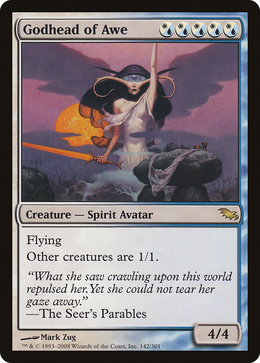 Godhead of Awe (SHM-142) [Shadowmoor] MTG Single Wizards of the Coast