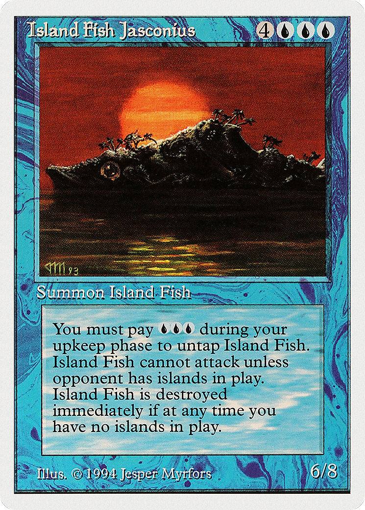 Island Fish Jasconius (SUM-061) [Misc] Summer Magic / Edgar MTG Single Wizards of the Coast