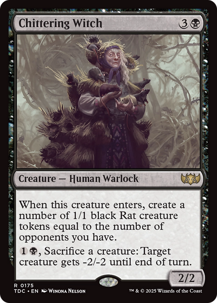 Chittering Witch (TDC-175) [Commander: Tarkir: Dragonstorm] MTG Single Wizards of the Coast