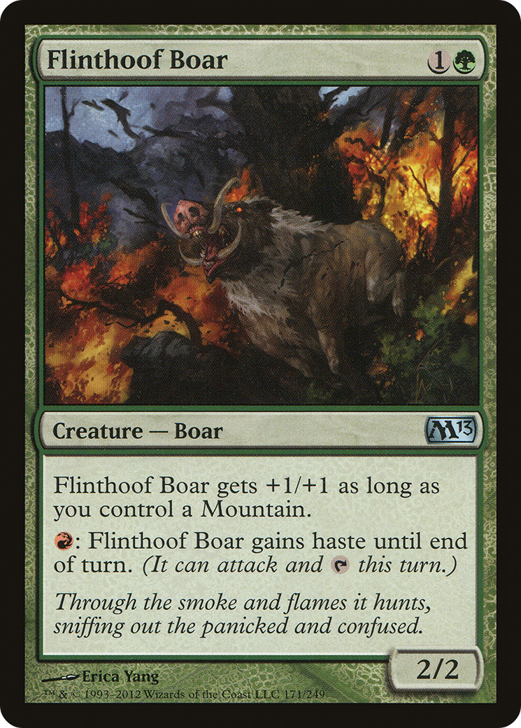 Flinthoof Boar (M13-171) [Magic 2013] Foil MTG Single Wizards of the Coast