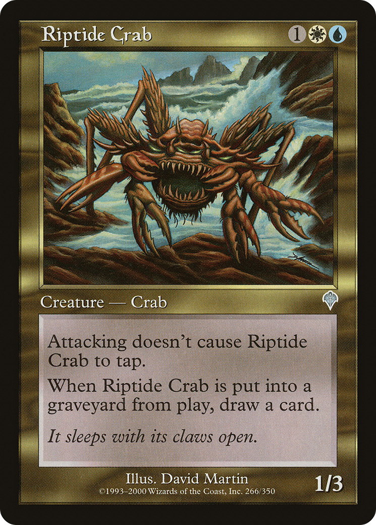 Riptide Crab (INV-266) [Invasion] MTG Single Wizards of the Coast