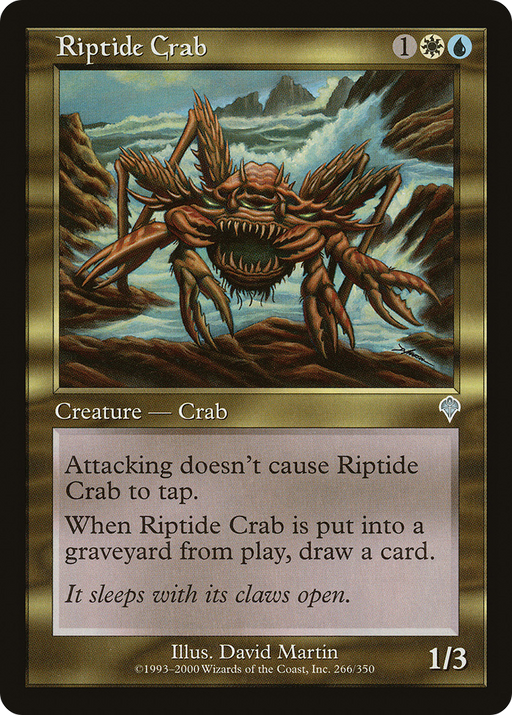 Riptide Crab (INV-266) [Invasion] MTG Single Wizards of the Coast