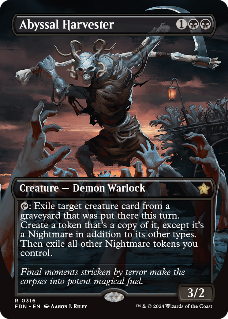 Abyssal Harvester (FDN-316) [Foundations] (Borderless) MTG Single Wizards of the Coast