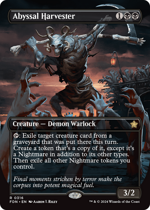 Abyssal Harvester (FDN-316) [Foundations] (Borderless) MTG Single Wizards of the Coast