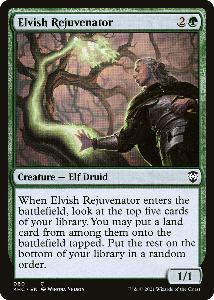 Elvish Rejuvenator (KHC-060) [Kaldheim Commander] MTG Single Wizards of the Coast