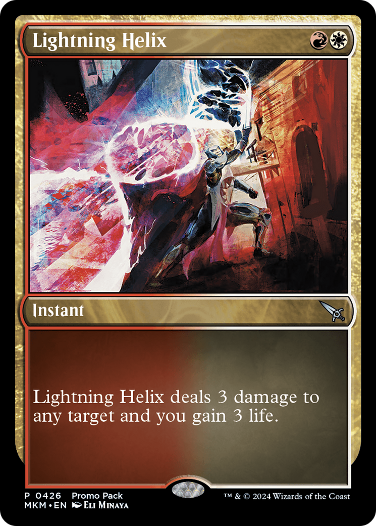 Lightning Helix (PPMKM-426) [Murders at Karlov Manor] Foil MTG Single Wizards of the Coast