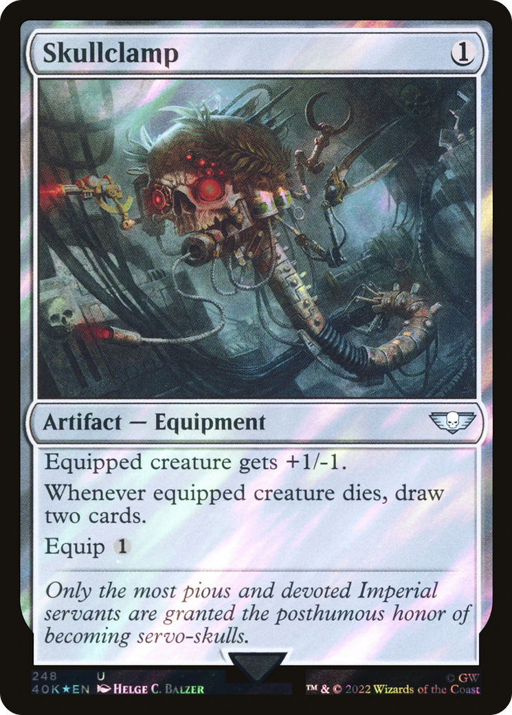 Skullclamp (40K-248★) [Warhammer 40,000 Commander] Foil MTG Single Wizards of the Coast