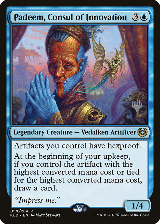 Padeem, Consul of Innovation (PPM21-059) [Kaladesh Promos] Foil MTG Single Wizards of the Coast