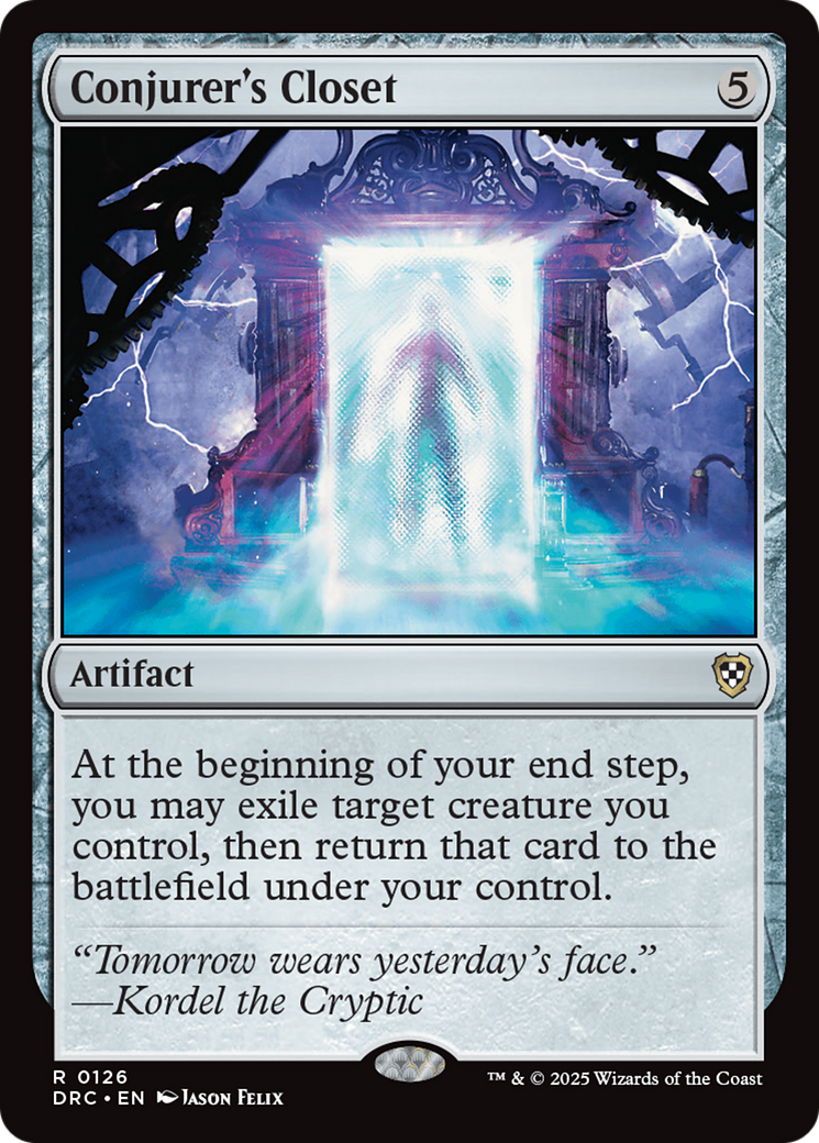 Conjurer's Closet (DRC-126) [Commander: Aetherdrift] MTG Single Wizards of the Coast