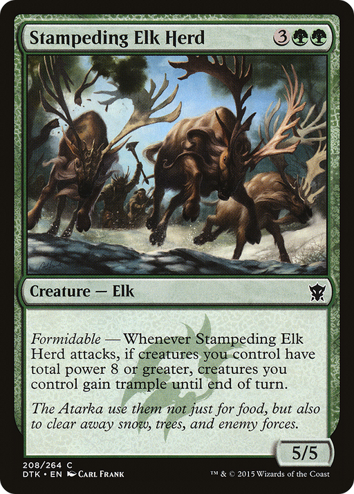 Stampeding Elk Herd (DTK-208) [Dragons of Tarkir] MTG Single Wizards of the Coast