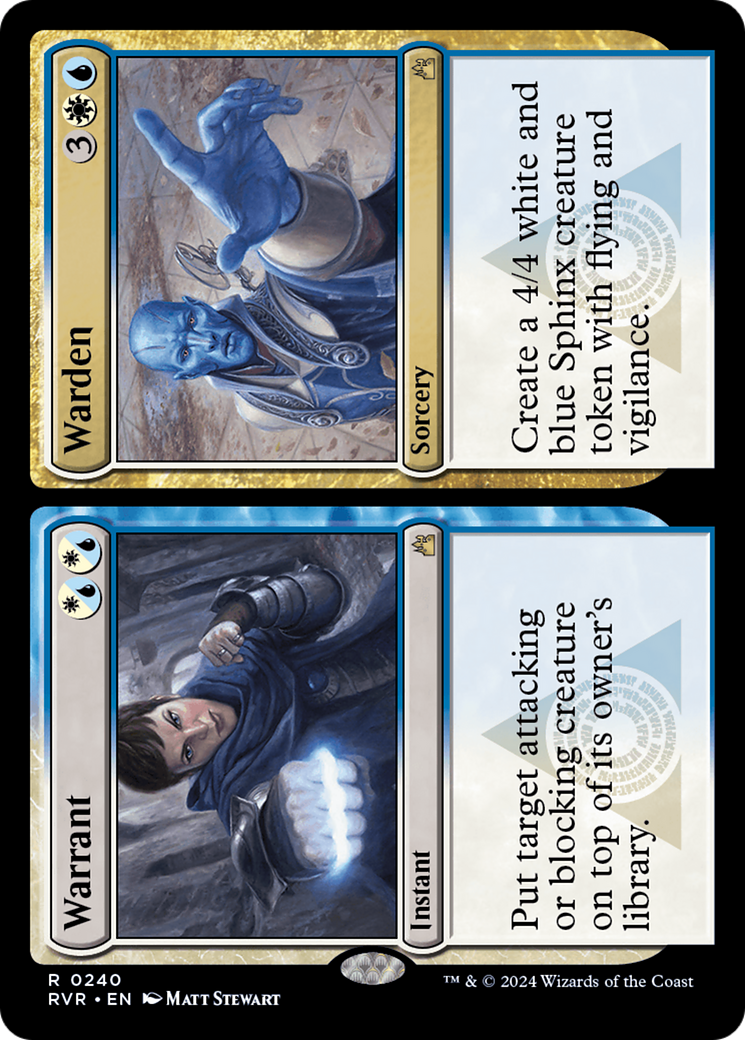 Warrant // Warden (RVR-240) [Ravnica Remastered] MTG Single Wizards of the Coast